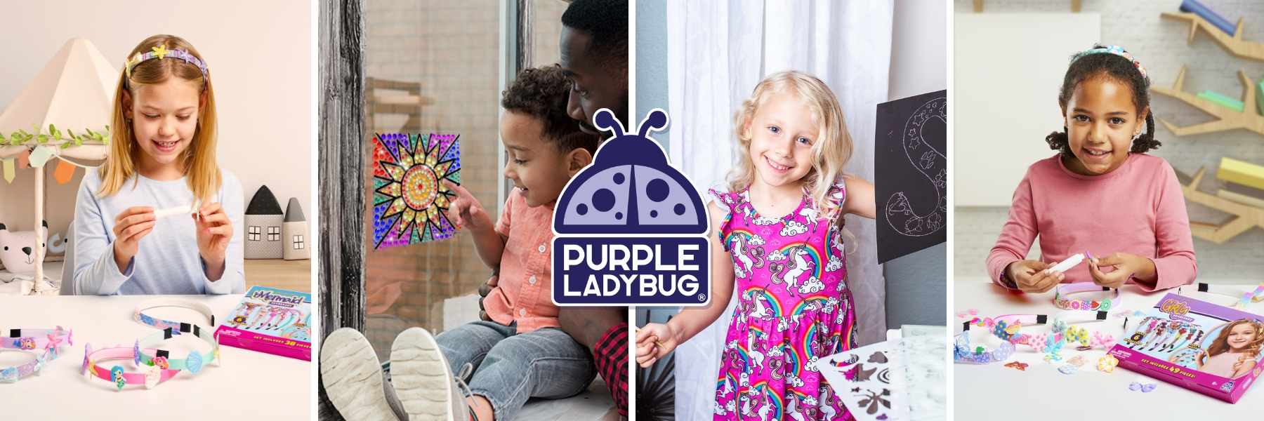 FREE Purple Ladybug Sparkling Crafts Party