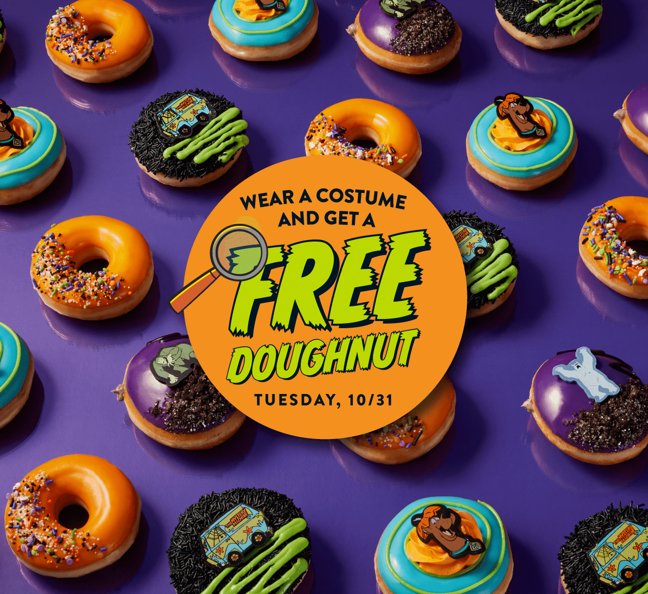 FREE Doughnut at Krispy Kreme on Halloween