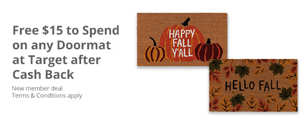 FREE $15 to Spend on any Doormat at Target