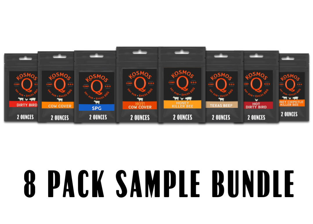 Free 8-Pack of Kosmos Q Classic Rub Sample Bundle with Free Shipping