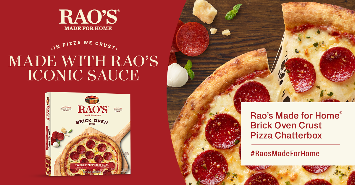 FREE Rao’s Made for Home Brick Oven Crust Pizza Chatterbox