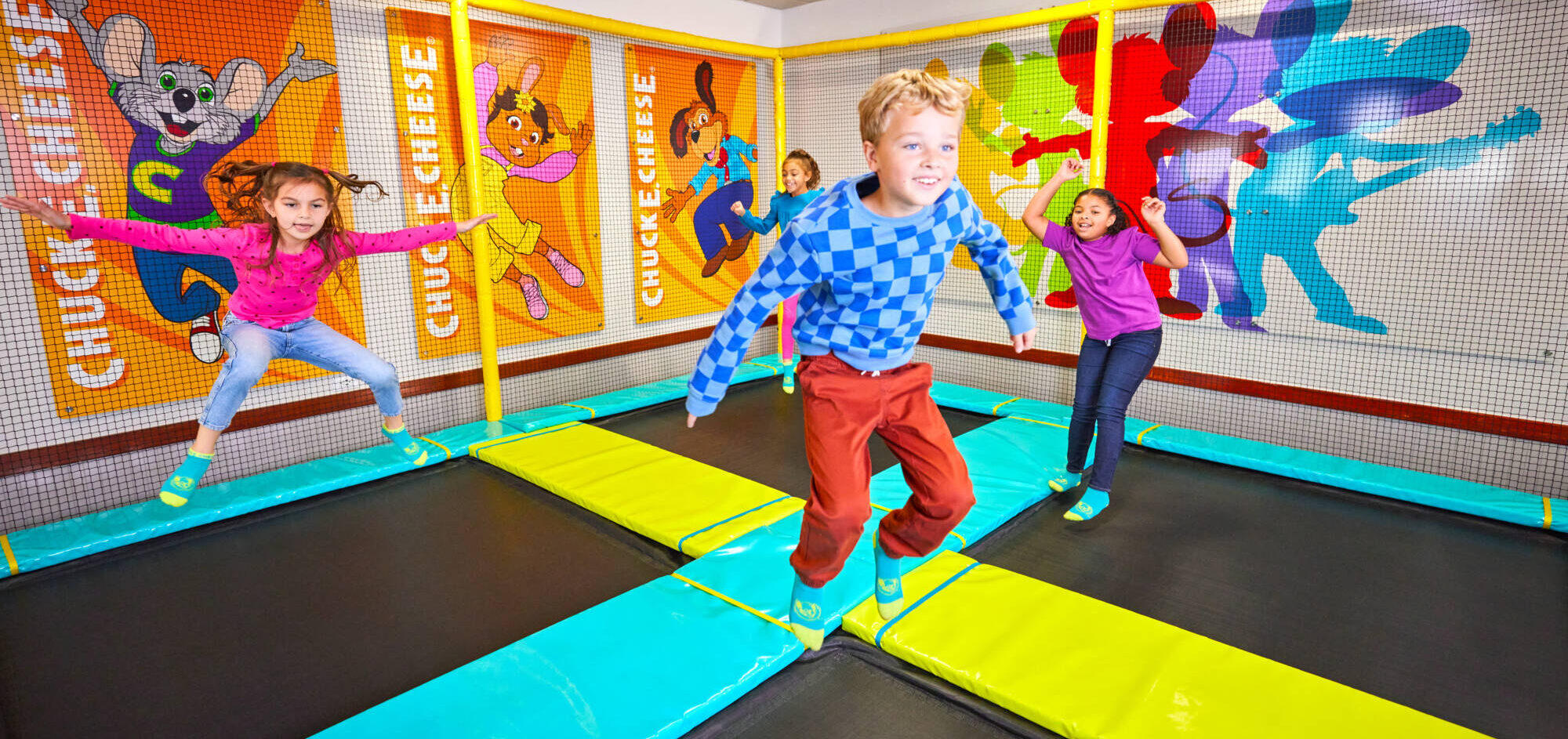 FREE All-Day Jump Pass at Chuck E. Cheese Trampoline Zone on February 29th