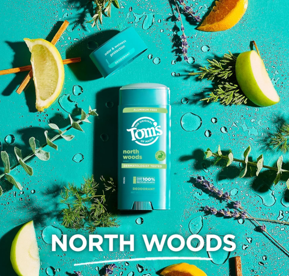 Free Tom’s Deodorant in North Woods and $10 Visa Gift Card